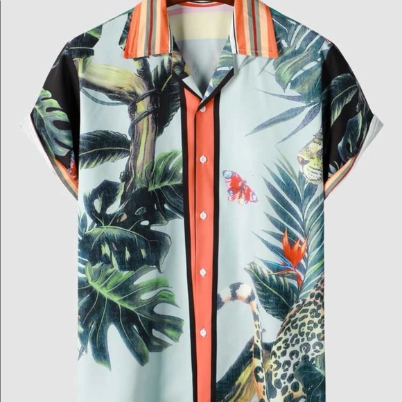 Casual Men's Print Shirt